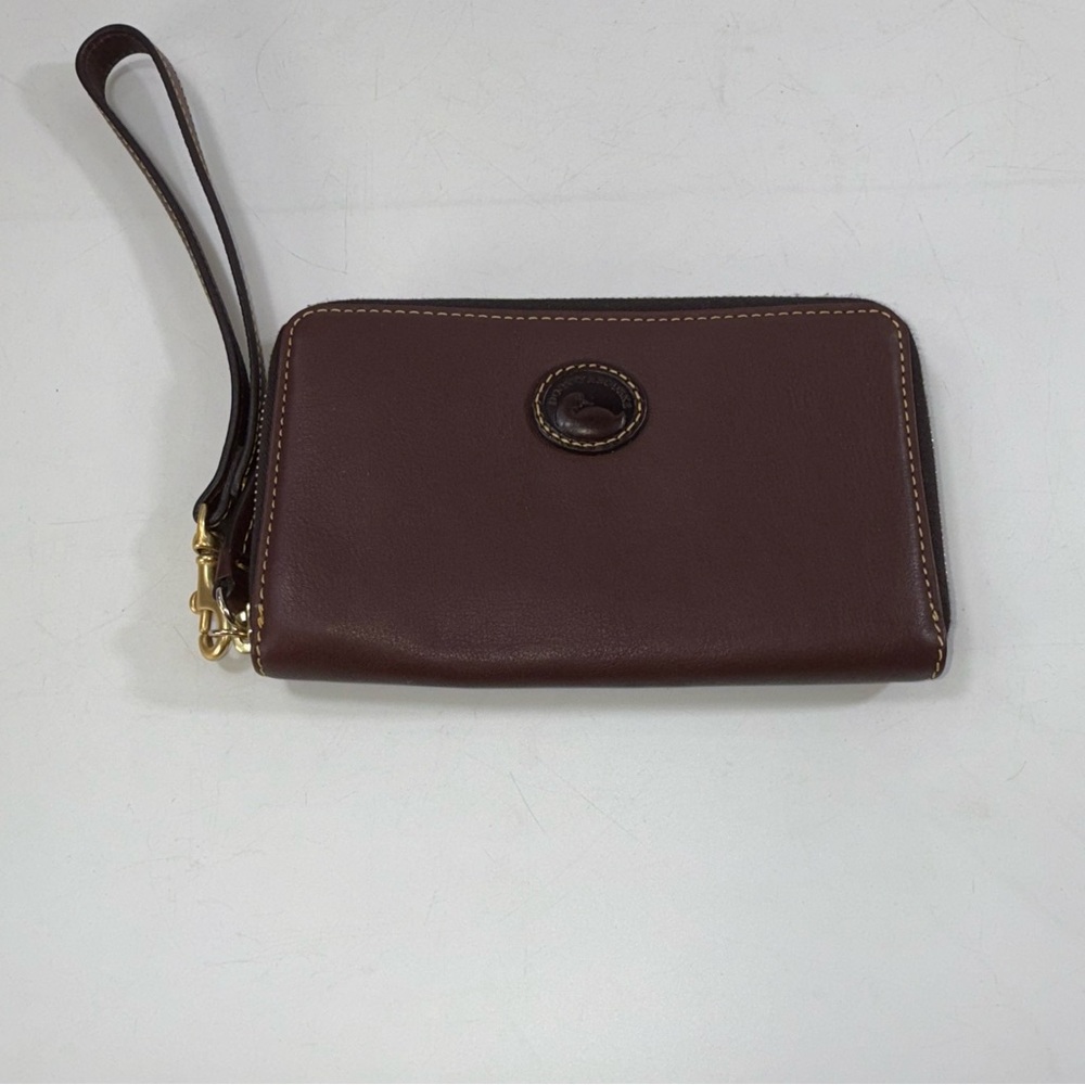 Dooney & Bourke Brown Leather Wristlet